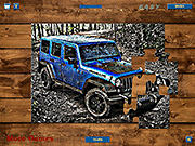 Флеш игра онлайн Вранглер Джип Черный Медведь / Wrangler Jeep Black Bear