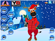 Флеш игра онлайн Одеваем северных оленей / X mas Reindeer Dress Up
