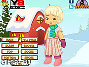 Флеш игра онлайн X мас снег малыша одеваются