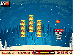 Флеш игра онлайн Рождественский баскетбол