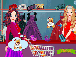 Флеш игра онлайн Рождественский модный магазин