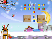 Флеш игра онлайн Рождество Небо Шутер / Xmas Sky Shooter