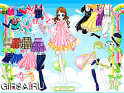 Флеш игра онлайн Воздух Fairy одевает вверх / Air Fairy Dress up