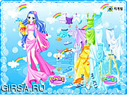 Флеш игра онлайн Зодиак водолея одевает вверх / Aquarius Zodiac Dress up