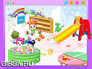 Флеш игра онлайн Babies Playroom Make over