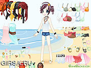Флеш игра онлайн Beach Doll Dressup