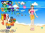 Флеш игра онлайн Износ Dressup пляжа
