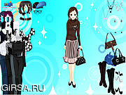 Флеш игра онлайн Black and White Dressup