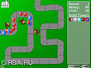 Флеш игра онлайн Bloons Tower Defense