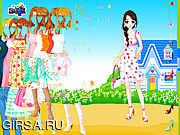 Флеш игра онлайн Blue House Spring Dressup