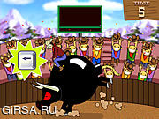 Флеш игра онлайн Bullriding Взрывных