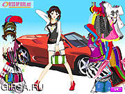 Флеш игра онлайн Автомобиль Девушка Моды / Car Girl Fashion