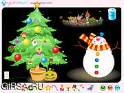 Флеш игра онлайн Christmas Tree Decoration