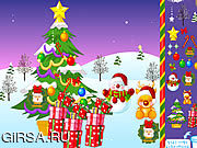 Флеш игра онлайн Christmas Snow World Decoration
