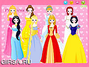 Флеш игра онлайн Disney Princess Dress up