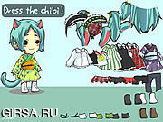 Флеш игра онлайн Dress the Chibi