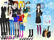 Флеш игра онлайн Girl Emo Fashion