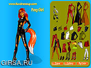 Флеш игра онлайн Foxy Girl Dressup