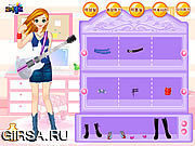 Флеш игра онлайн Guitar Girl Dressup