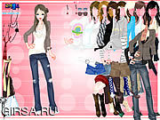 Флеш игра онлайн Karine Dressup