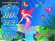 Флеш игра онлайн Little Mermaid Calendar 2008