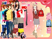 Флеш игра онлайн School Bag Dressup