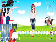 Флеш игра онлайн Shirts and Jeans Dress up