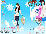 Флеш игра онлайн Spring Hat Dressup