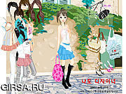 Флеш игра онлайн Summer Street Dressup