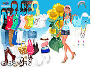 Флеш игра онлайн Sunflower Dressup