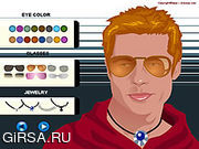 Флеш игра онлайн Брэд Питт макияж