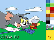 Флеш игра онлайн Tom and Jerry Painting