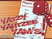 Флеш игра онлайн Кости Ятцы Ямс / Yatzy Yahtzee Yams