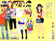 Флеш игра онлайн Yellow Casual Dress Up