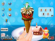 Флеш игра онлайн Вкусный мороженого конуса