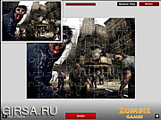 Флеш игра онлайн Зомби-апокалипсис пазл / Zombie Apocalypse Puzzle 