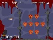Флеш игра онлайн Пушка Зомби: Хеллоуин