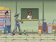 Флеш игра онлайн Зомби-Общество - мертвый детектив против девять смертей кота