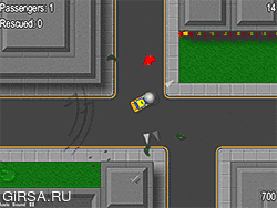 Флеш игра онлайн Такси зомби