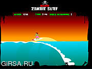 Флеш игра онлайн Прибой зомби / Zombie Surf