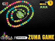 Флеш игра онлайн Зума Удовольствие Раш / Zuma Rush Fun
